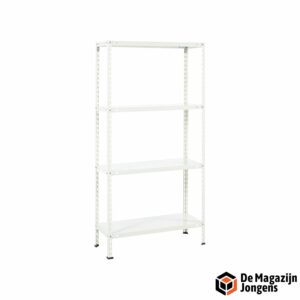 Metalen opbergrek 4 legborden