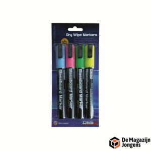 Droog Afneembare Markers | 4 Kleuren | 5 mm