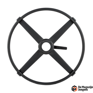 Cetus Voetring zwart & chroom