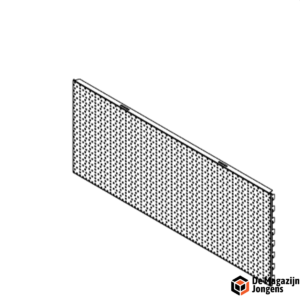 Tegometall Achterwand geperforeerd
