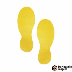 Vormstickers voor vloermarkering: "Voet" (5st)