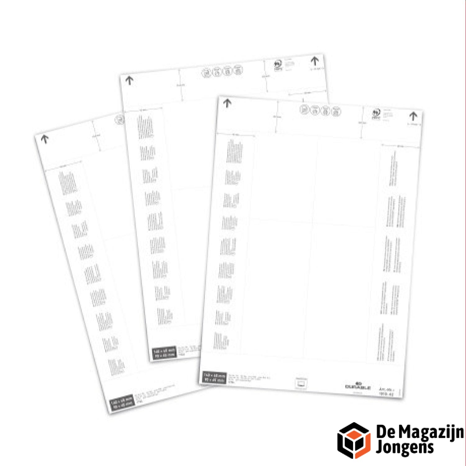 Inserts voor logistieke hoezen 140/90 x 65 mm (80st)