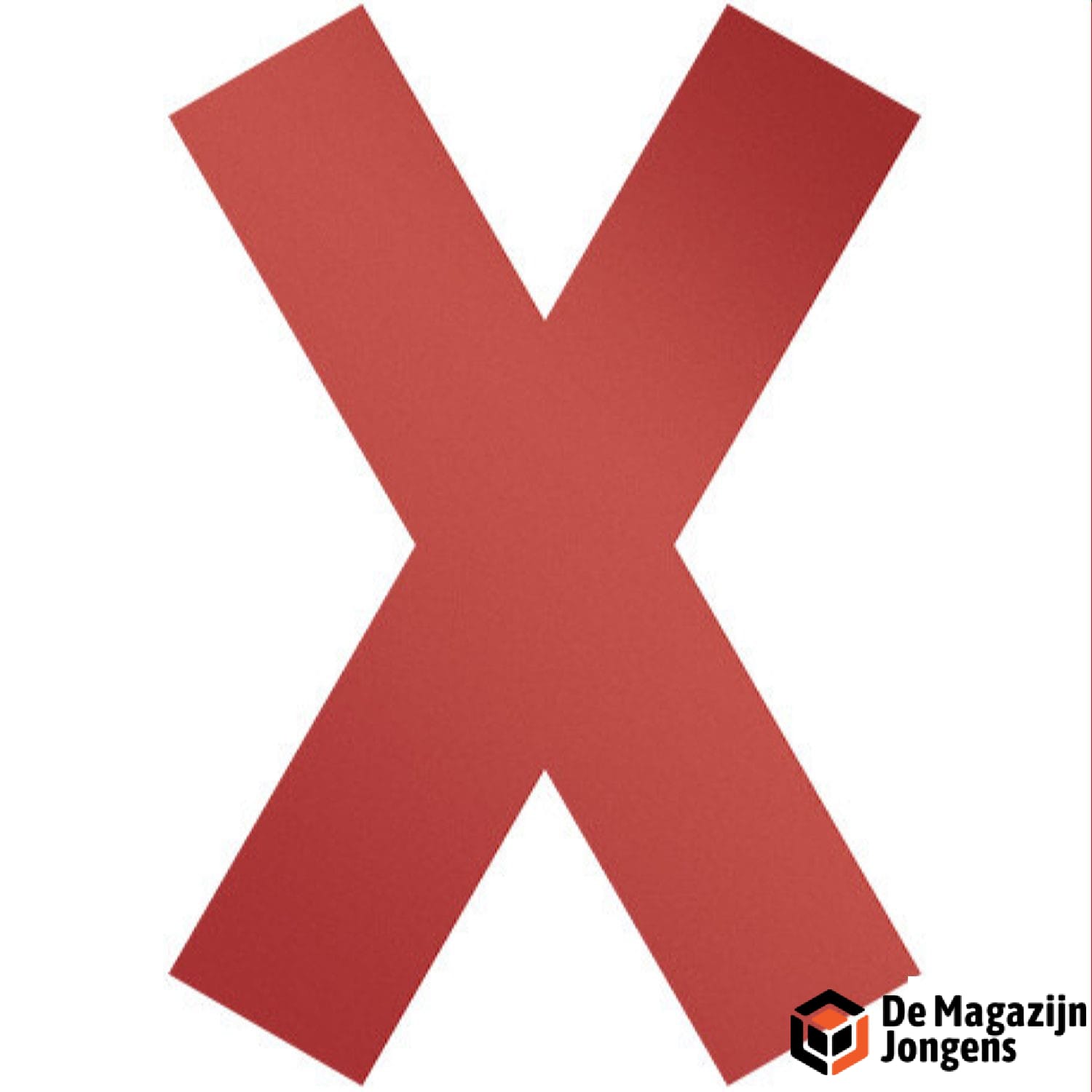 Sticker "Kruis", verwijderbaar (5st)