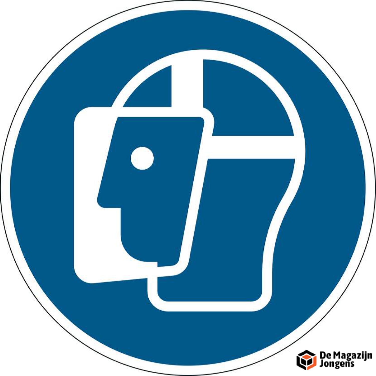 Durable veiligheidssticker Gelaatsscherm