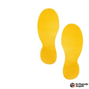 Durable vloersticker voet permanent