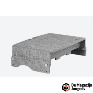 Q-riser 110 Circular Een circulaire monitorstandaard die in twee verschillende hoogten instelbaar is.